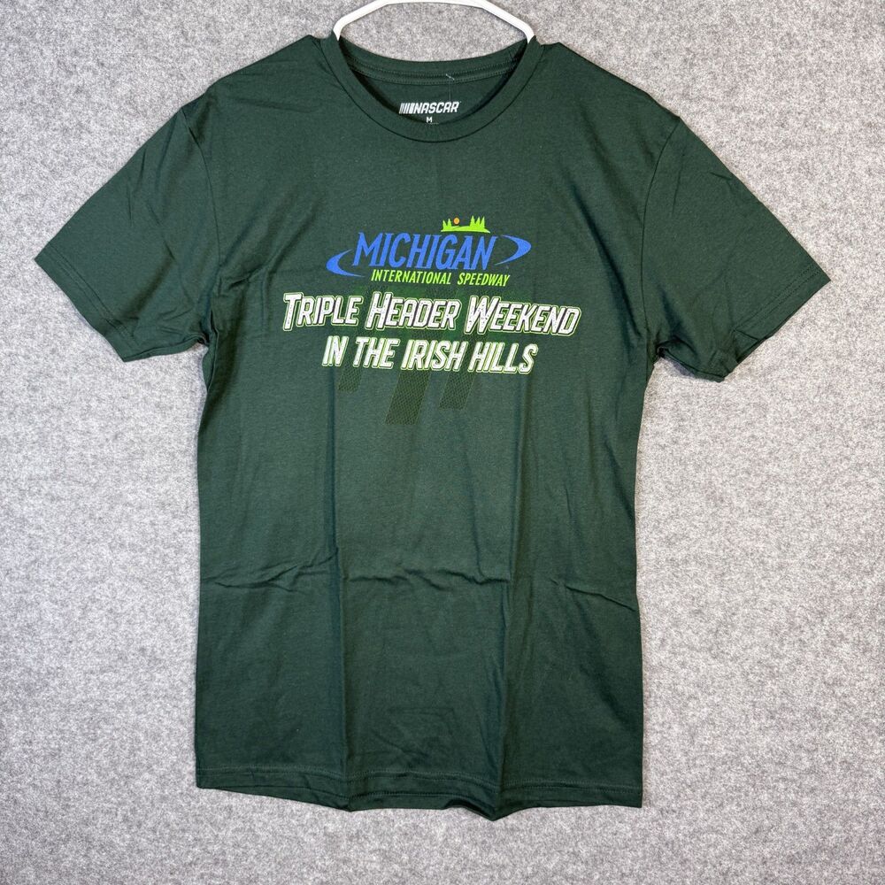 NASCAR Official Mens Michigan‎ International Speedway Triple Header NEW Size M